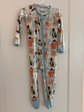 Velveteen “The Sandlot” Footed One-Piece Zippy, size 2T